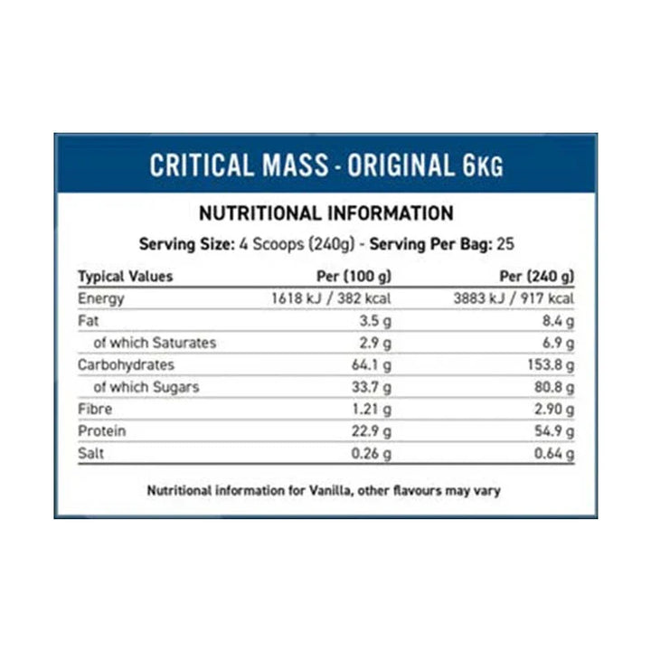 Applied nutrition critical mass 6kg