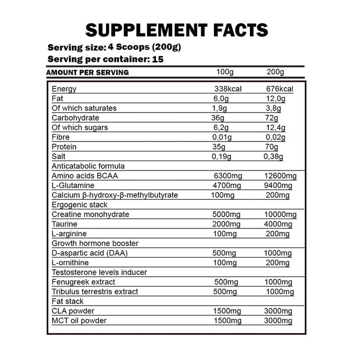 Kevin Levrone Gold Lean Mass 3Kg