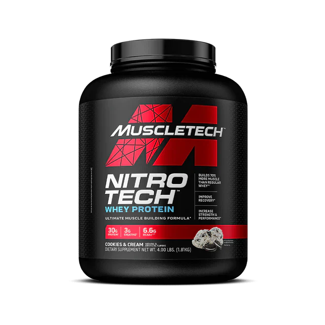 MuscleTech NitroTech Whey Protein 4lbs